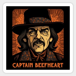 Captain Beefheart  - Retro Original Fan Art Sticker